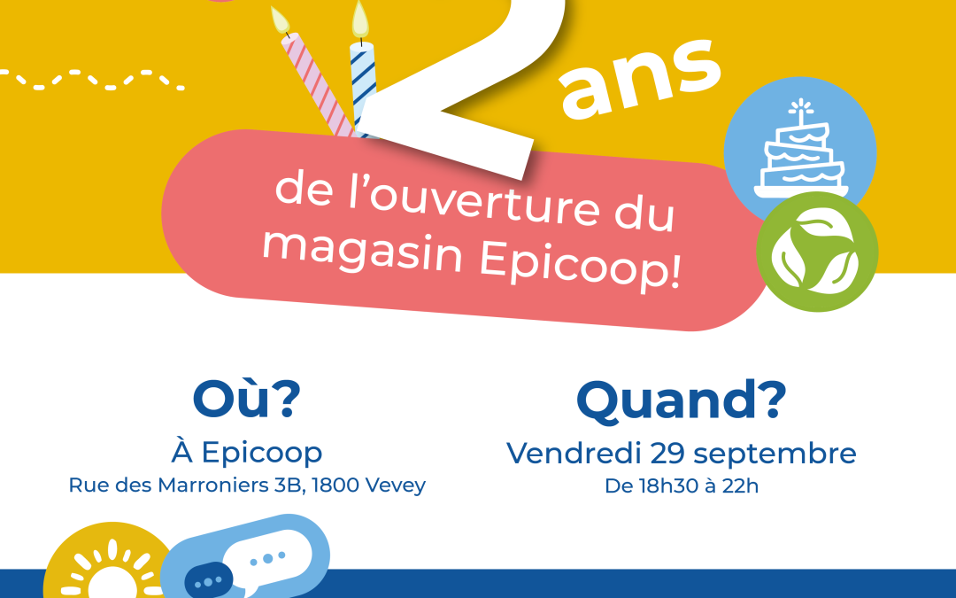 Anniversaire: 2 ans d&rsquo;ouverture du magasin
